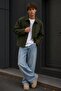 Men's Seasonal Khaki Cashmere Jacket Ls-56165 - 3