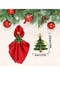 6 Pieces Christmas Pine Tree Christmas Napkin Ring -Metal Accessory