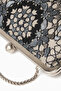 Beaded Tweed Anthracite Arabesque Bag, Handmade & Elegant - Gray - 6
