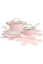 10-Piece Ceramic Cookware Set, Induction, Aluminum, Dishwasher Safe