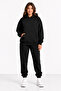 Women's Oversize Hooded Tracksuit Set Jogger Bottom Top Comfortable Fit Daily Basic Set - 7