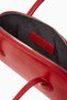 Bessette Red Leather Shoulder Bag, Retro Elegance and Minimalist Luxury - Red - 2 - 4