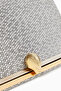 Grace Honeycomb Clutch, Handmade & Sparkling, Seashell Clasp - White - 5