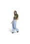 Adibreak Mid-Rise Wide-Leg Denim Pant Women's Casual Pants Kt2651 Blue - 3