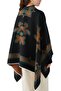 Wool-Satin Poncho - Stylish and Warm - 3