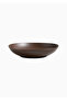 Craft Espresso Ceramic Low Bowl, 46 oz Capacity Luxury Hand Glazed Tableware Design - Brown