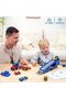 City Car Transporter 7 Technology Car Construction Set, Adjustable Loading Ramp - 2