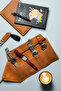 Gmt Oil Pull-Up Leather Watch Roll - Brown - 2