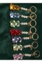 7Pcs Gift White Pearl Bear Keychain - 3