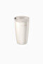 Coffee Cup to Go Thermo 350ml, Stainless Steel, 100% Leak-Proof, One-Handed Use - Beige