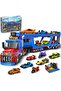 City Car Transporter 7 Technology Car Construction Set, Adjustable Loading Ramp