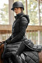 Oslo Lightweight Long Inflatable Women's Riding Coat - Black, 2XL - 2