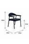 Boucle Chair in Blue - 3