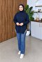 Women's Tassel Detailed Comfortable Fit Hijab Sweatshirt Tunic