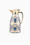 Blue Flower Gold 22 Piece Porcelain Coffee Tea Set-Double Layer Thermos - 22 Piece - 2