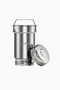Glass & Stainless Steel Water Filter Pitcher 2.4L + 3-Pack Enriched Filter - Silver - 4