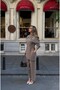 Women's Front Sleeves with Bead Embroidery Tansel Fabric Bambir Ceken Pant Suit - 6
