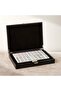 Black Faux Leather Mahjong Game Set