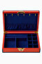 Eden Lake Design Decorative Jewelry Box Orange-Navy Blue - Orange-Navy Blue, 28.5 X 18.4 cm - 2