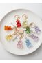 7Pcs Gift White Pearl Bear Keychain