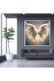 Glowing Angel Wings Canvas Print, White Feather Wall Art, Spiritual Home Accent 40x60 Gallery Wrapped - 4