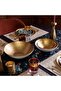 Gold Finish Pure Metallic Ceramic Presentation Bowls Set of 3 - 2