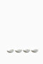 Native Petit Low Handmade Ceramic 4-Piece Bowl - Cream - 8