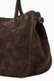 Oversized Patrizia Dark Brown Grained Leather, Elegant and Luxurious Large Tote Bag - Dark Brown - 5