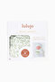 Green Patterned Bamboo Muslin Swaddle and Hat Set 120 × 120 cm - White - 3