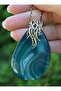 Lace Agate Necklace - Multicolor -