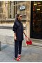 Women's Front Sleeves with Bead Embroidery Tansel Fabric Bambir Ceken Pant Suit - 4