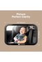 360 °   Baby Car Mirror, Shatterproof, Stylish Black, Safe and Wide View - 4