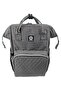 Gray Melange Large Baby Care Backpack 44X32X16 cm