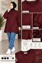 Women's Stone Embellished Comfortable Fit Hijab Tunic - 3