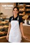Gabardine Fabric 100% Cotton Adjustable Strap Waiter – Barista – Chef Apron Whitekitchen Apron