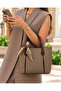 Women's Multi-Compartment Scarf Detailed Cross Strap Luxury Hand and Shoulder Bag Size: 25 X 20 cm - 3
