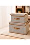 Storage Box with Elegant Design Made of Canvas in Rectangular Shape
