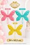 Butterfly Foil Balloon 84X60.5 cm 1 Piece Birthday Party Decoration Balloon