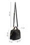 Women's Black Long Strap Crossbody Bag Wb100008Sv - 5