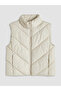 High Collar Women's Puffer Vest - 7