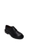 Men's Black Lace-Up Leather Casual Shoes Wm750016Df - 7