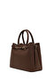Women's Brown Long Strap Classic Shoulder Bag Wb240002Sf - 7