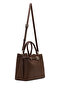 Women's Brown Long Strap Classic Shoulder Bag Wb240002Sf - 2