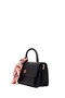 Women's Black Quilted Crossbody Bag with Accessories Ab24000953 - 5