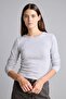Striped Fitted Crew Neck Ribbed Long Sleeve T-Shirt H7855Ax26Au - 3