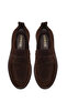 Women's Brown Suede Leather Masculine Loafer Af180003Ds - 4