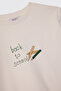 Boy's Ecru Pajama Set - 4