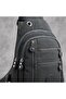 حقيبة كتف نسائية من قماش أنثراسايت باراشوت مكونة من 5 أقسام مقاس 20x29 سم - - 2