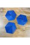 3D-Printed Super Fidget Coaster Set - Hexagonal-Patterned Coaster and Holder - Blue BX - 2