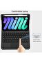 ZOOMEE Keyboard Case for iPad Mini 7(2024) & Mini 6(2021) 8.3", Detachable Touchpad BT Keyboard with English and Arabic Letters, Magnetic Protective Cover with Pencil Holder, Full Protection, Black - 4